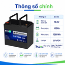 12.8V 100Ah LiFePO4 Battery - 1